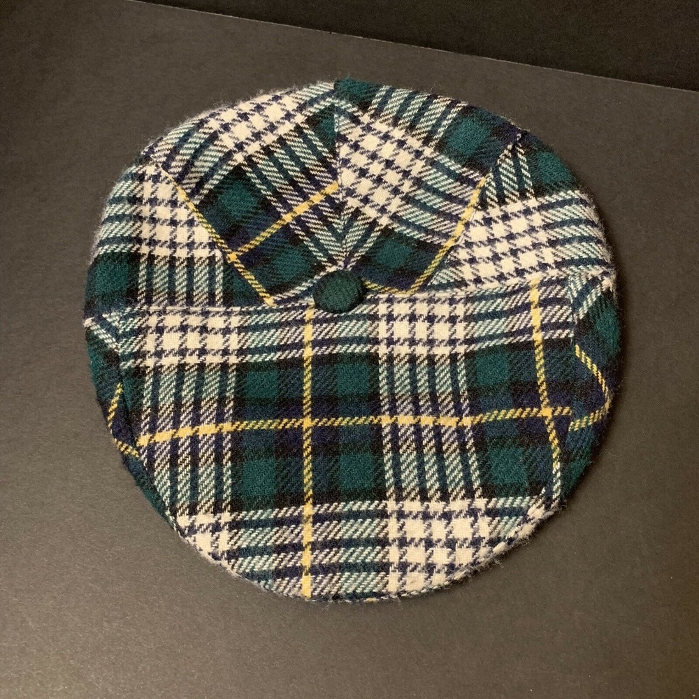 Plaid Newsboy Tartan Flat Cap Shandon Ireland